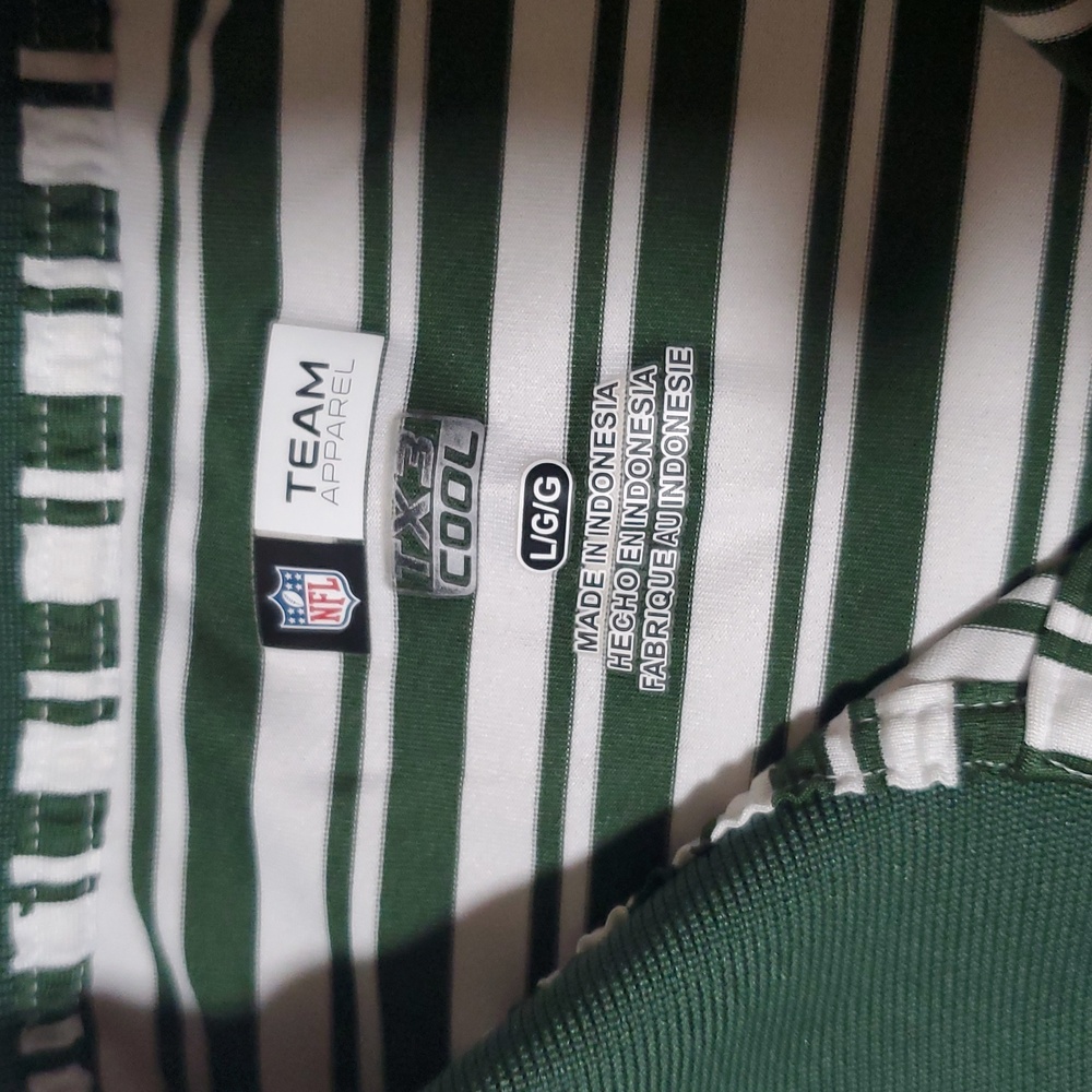 Green Bay Packers NFL Team Apparel Polo Shirt‎ Mens L White Green Short Sleeve - Picture 3 of 6
